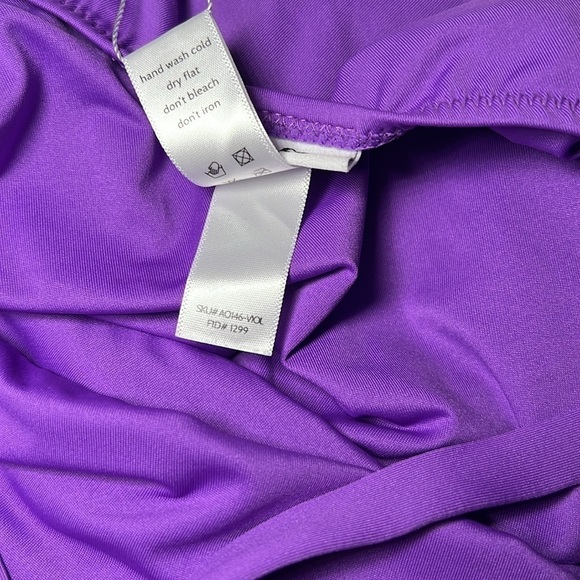 Andie Swim The Marina One Piece Swimsuit in Violet Purple Size XL NWT! - Picture 9 of 10